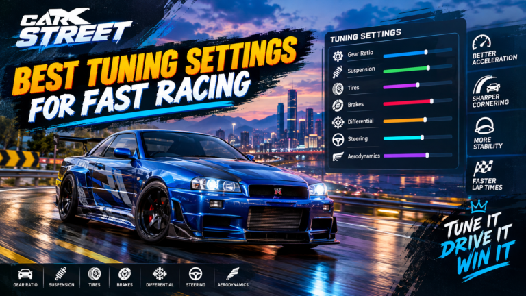 CarX Street best tuning settings for fast racing