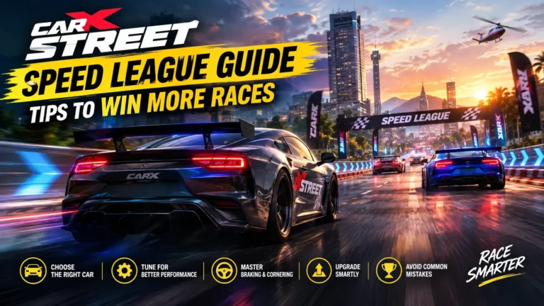 CarX Street Speed League guide with racing cars and tips to win more races